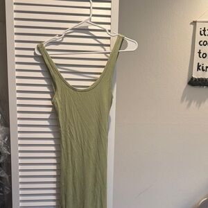 NWT L*Space Olive Green Maxi Dress